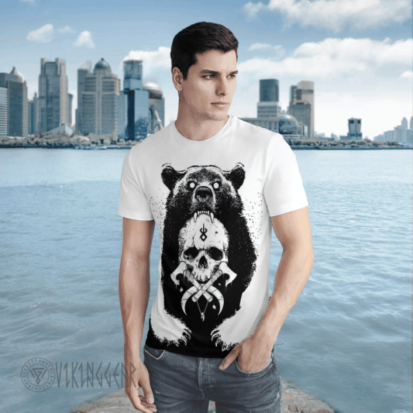 Bear Claws And Yggdrasil Viking T-shirt