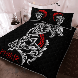 Fenrir Celtic Viking Quilt Set