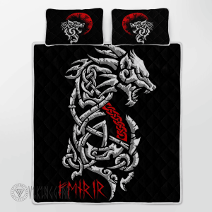 Fenrir Celtic Viking Quilt Set