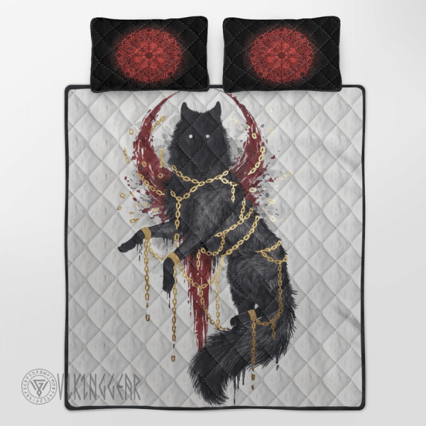 fenrir-graphic-viking-quilt-set