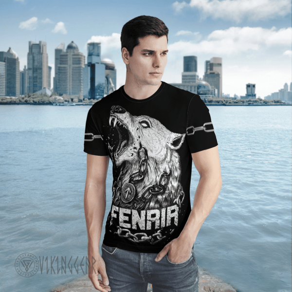 fenrir-is-tied-with-chains-viking-t-shirt