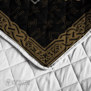 Fenrir Wolf And Hammer Viking Quilt Set