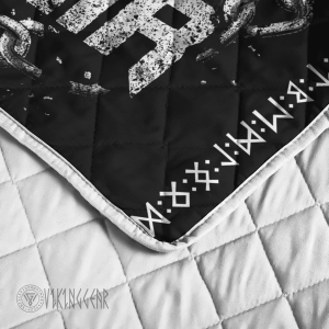 Fenrir Wolf And Valknut Viking Quilt Set