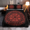 Fire Vegvisir And Rune Viking Quilt Set 1