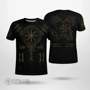 Helm Of Awe Viking T-Shirt Mysterious And Powerful Symbol