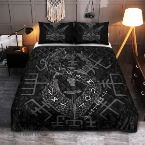 Jörmungandr Vegvisir Viking Quilt Set 1