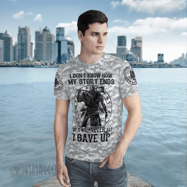 never-say-i-gave-up-viking-shirt