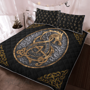 nordic-fenrir-wolf-viking-quilt-set