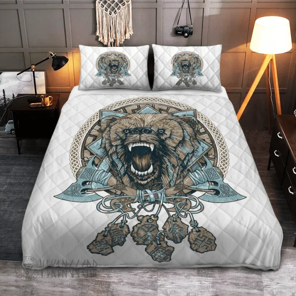 Norse Dream Catcher Wolf Viking Quilt Set 1