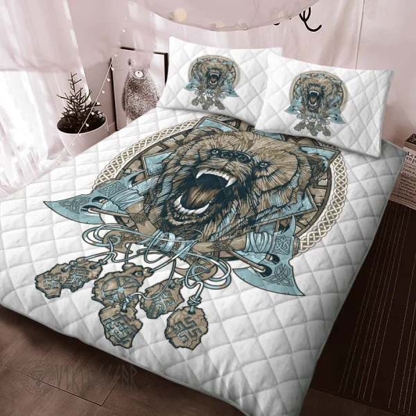 Norse Dream Catcher Wolf Viking Quilt Set 2