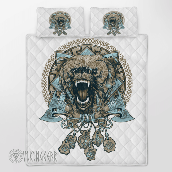 Norse Dream Catcher Wolf Viking Quilt Set 3