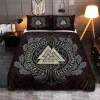 Norse Ship Valknut Viking Quilt Set 1