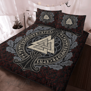 norse-ship-valknut-viking-quilt-set