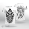 Odin Raven And Yggdrasil Viking T-shirt