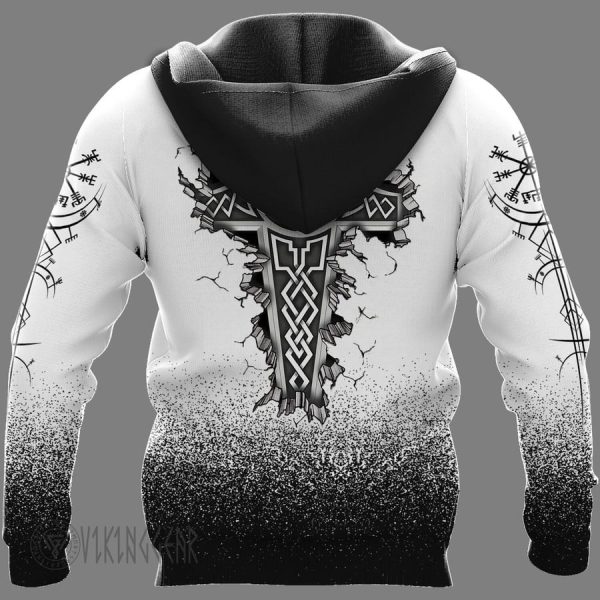 Odin Raven Valknut Hammer Viking Hoodie