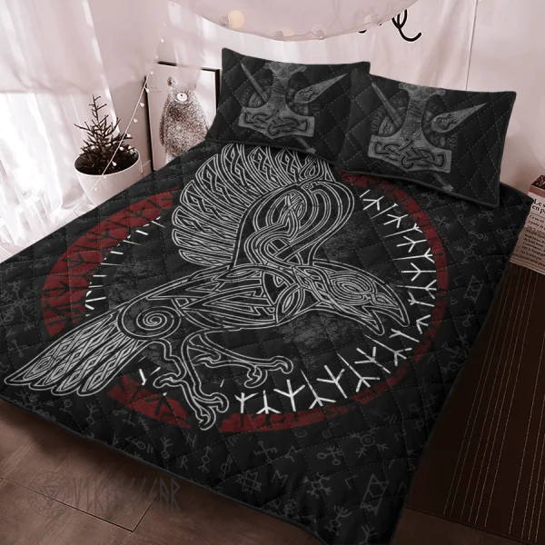 raven-art-and-rune-viking-quilt-set