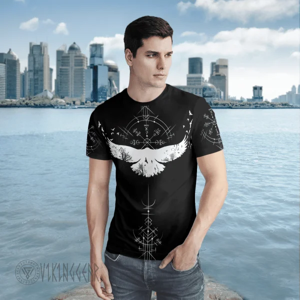 raven-with-vegvisir-black-viking-t-shirt