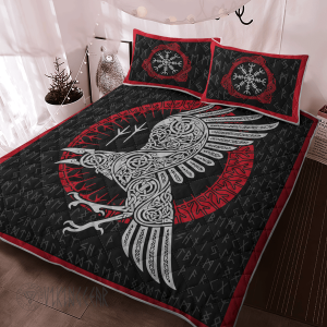 Raven and Rune Viking Quilt Set