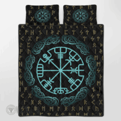 rune-vegvisir-viking-quilt-set