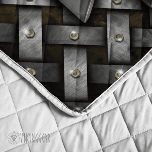 Silver Valknut Symbol Viking Quilt Set