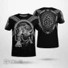 The Binding of Fenrir Valknut Shield Viking T-Shirt