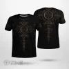 The Helm Of Awe Gold Viking T-Shirt Symbol Of Protection And Power