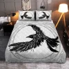 The Ravens Of Odin In Norse Mythology Viking Quilt Set