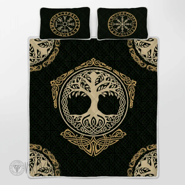 The Tree of Life in Norse Mythology Viking Quilt Set