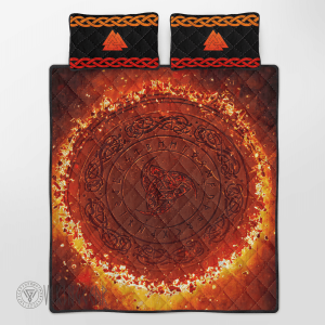 the-triple-horn-of-odin-in-the-fire-viking-quilt-set