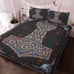 thor-hammer-art-viking-quilt-set