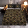 Triple Horn of Odin Pattern Viking Quilt Set