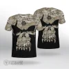 Valknut Skull With Camo Viking T-shirt