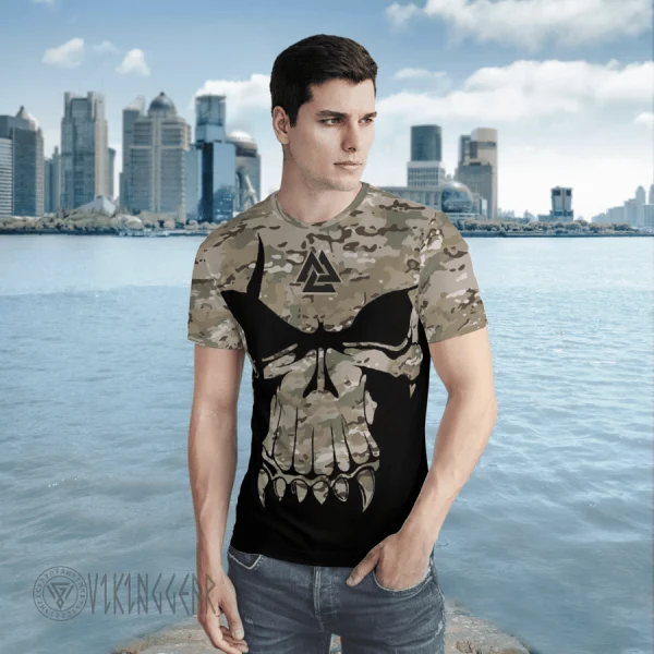 valknut-skull-with-camo-viking-t-shirt