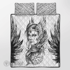 valkyrie-and-wings-viking-quilt-set