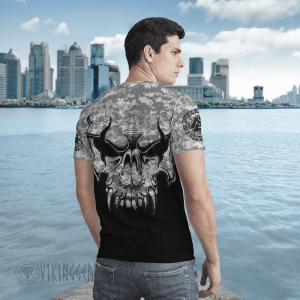 viking-skull-with-camo-t-shirt