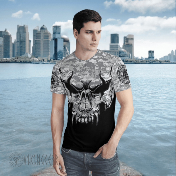 viking-skull-with-camo-t-shirt