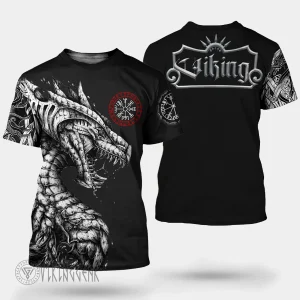 Viking T-Shirt Jormungandr Norse Mythology