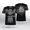 Warrior From Valhalla Viking T-shirt With Valknut symbol