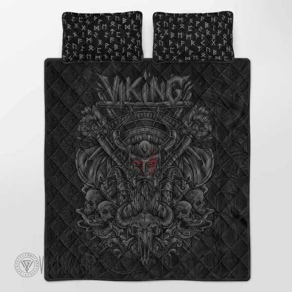 warrior-rune-viking-quilt-set