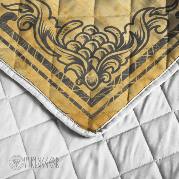 Wolf Valknut Vintage Viking Quilt Set