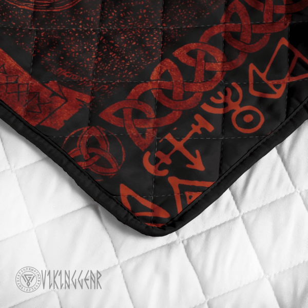 yggdrasil-red-design-viking-quilt-set