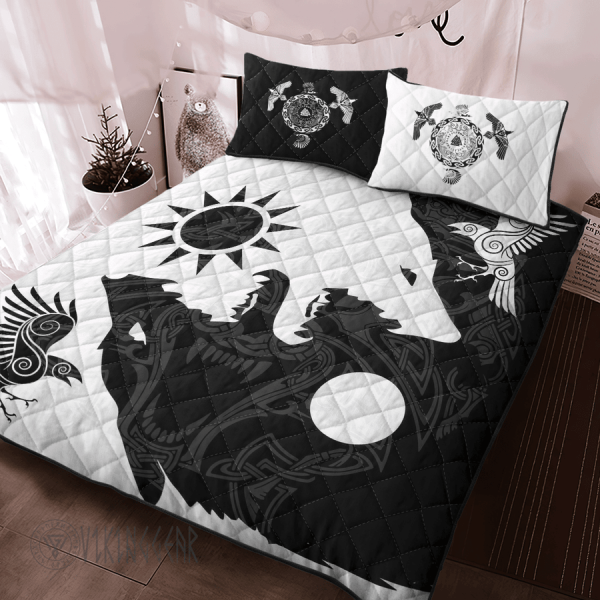 yin-yang-wolf-and-raven-viking-quilt-set