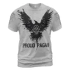Raven Proud Pagan White Viking T-Shirt