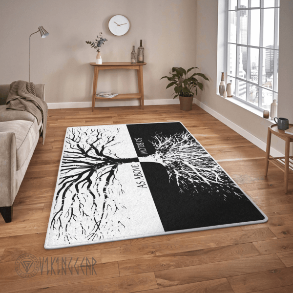 As Above So Below Tree Of Life Viking Area Rug