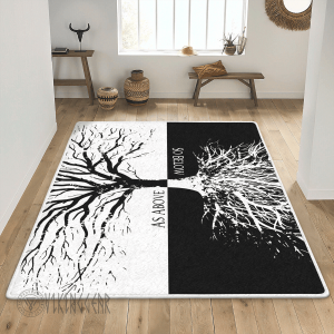 As Above So Below Tree Of Life Viking Area Rug