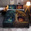 Balance Concept Yggdrasil Tree Of Life Norse Mythology Viking Quilt Set