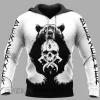 Bear Claws And Yggdrasil Viking Hoodie Transformed Into Berserker