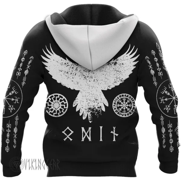 Bear Raven Viking Hoodie