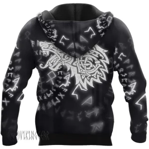 Berserker Fenrir Rune Viking Hoodie