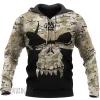 Camouflage Valknut Skull Viking Hoodie For Warrior